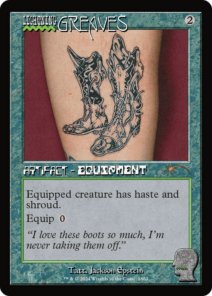 Lightning Greaves (1662) [Secret Lair Drop Series] Magic: The Gathering