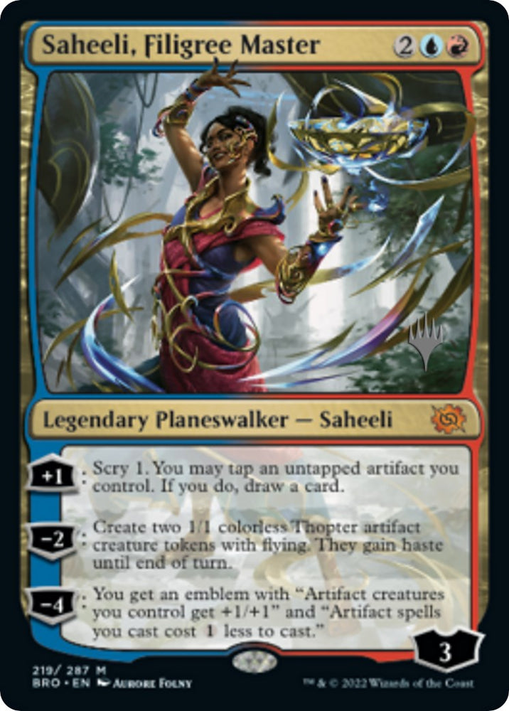 Saheeli, Filigree Master (Promo Pack) [The Brothers' War Promos] Magic: The Gathering