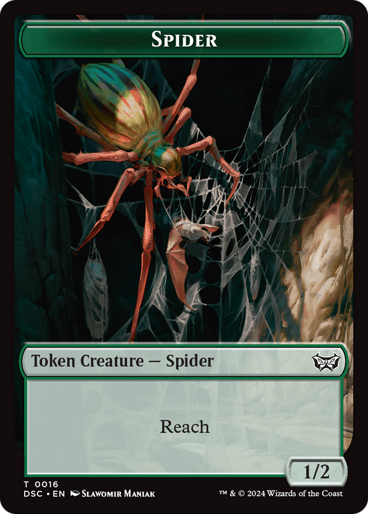 Insect (0012) // Spider Double-Sided Token [Duskmourn: House of Horror Commander Tokens] Magic: The Gathering