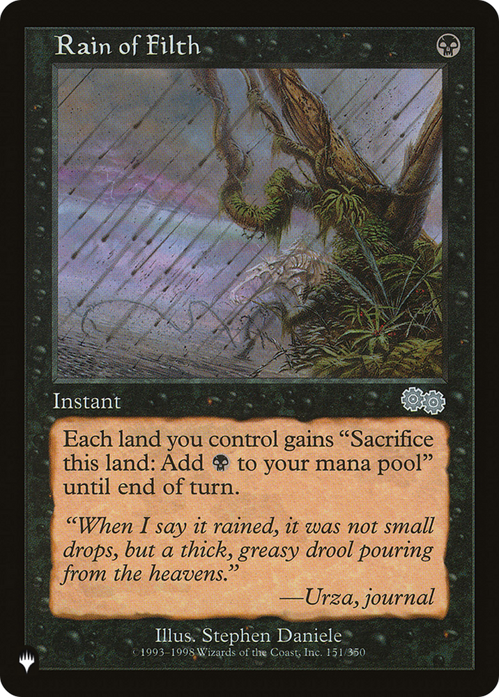 Rain of Filth [The List] Magic: The Gathering