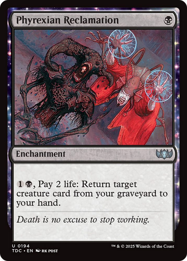 Phyrexian Reclamation [Tarkir: Dragonstorm Commander] Magic: The Gathering
