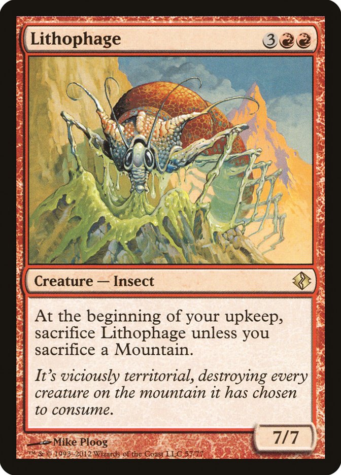 Lithophage [Duel Decks: Venser vs. Koth] Magic: The Gathering