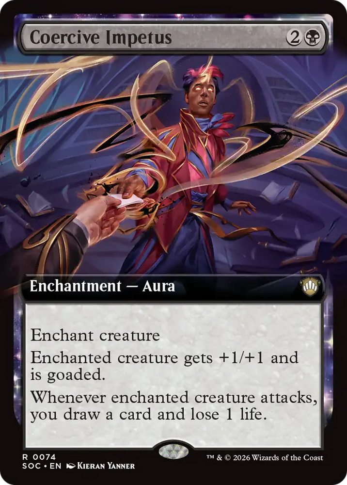 Coercive Impetus (Extended Art) [Secrets of Strixhaven Commander] Magic: The Gathering