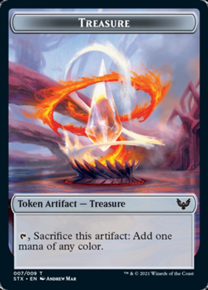 Inkling // Treasure Double-Sided Token [Strixhaven: School of Mages Tokens] Magic: The Gathering