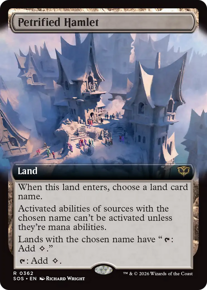 Petrified Hamlet (Extended Art) [Secrets of Strixhaven] Magic: The Gathering