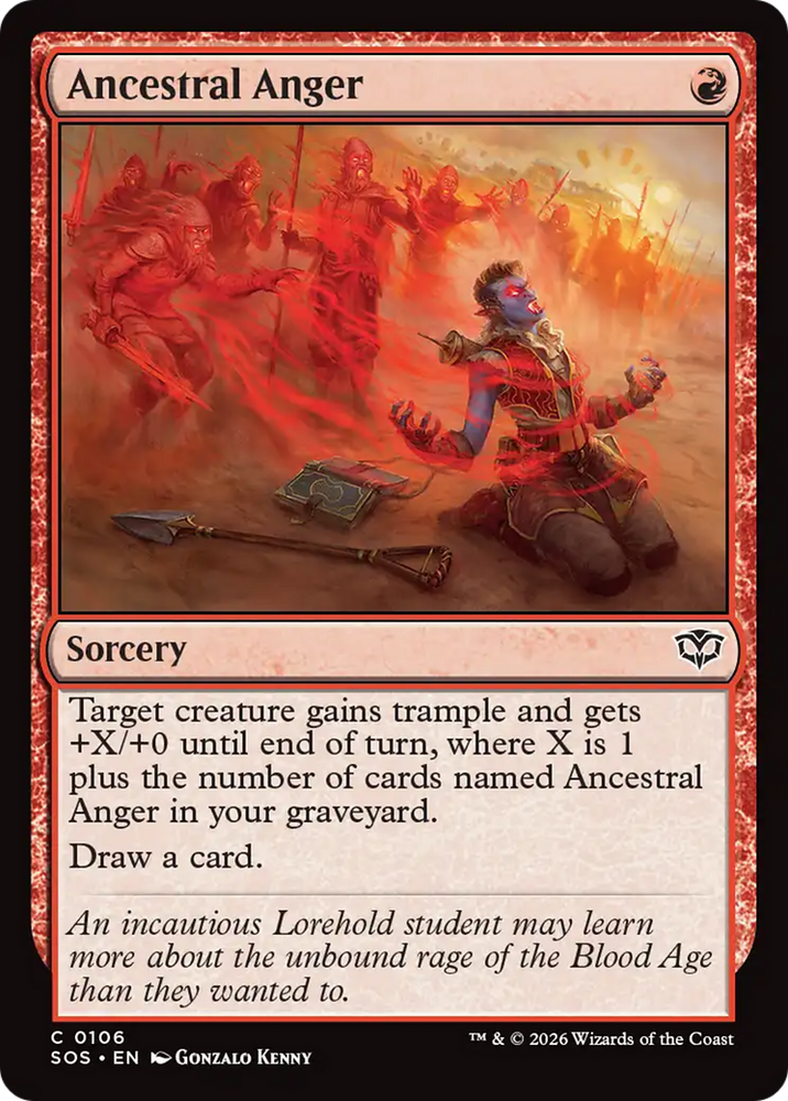 Ancestral Anger [Secrets of Strixhaven] Magic: The Gathering