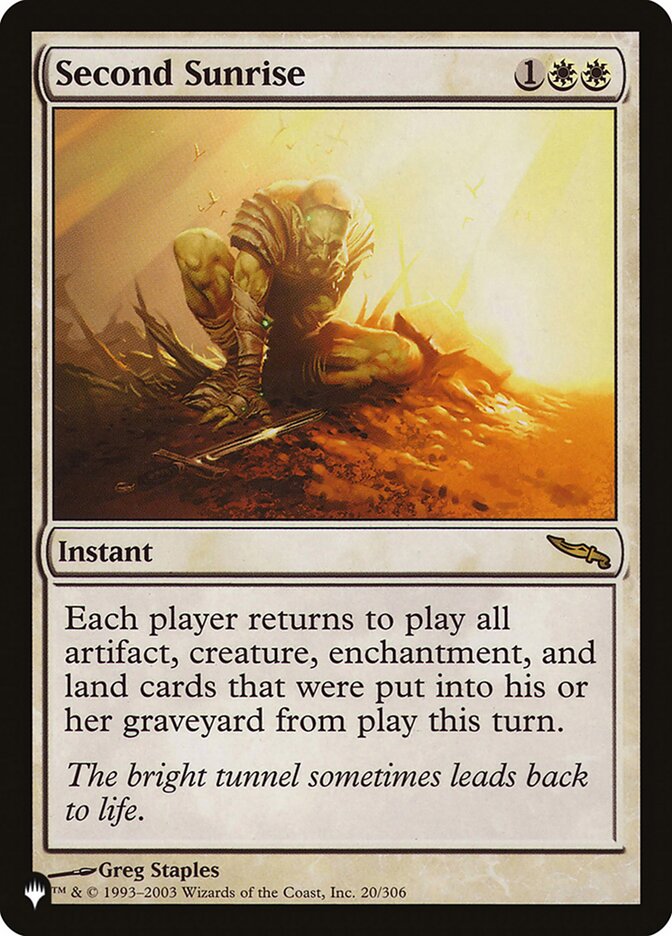 Second Sunrise [The List] Magic: The Gathering