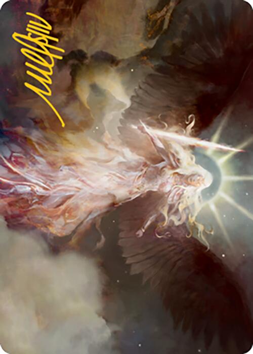 Serra's Emissary Art Card (Gold-Stamped Signature) [Modern Horizons 2 Art Series] Magic: The Gathering