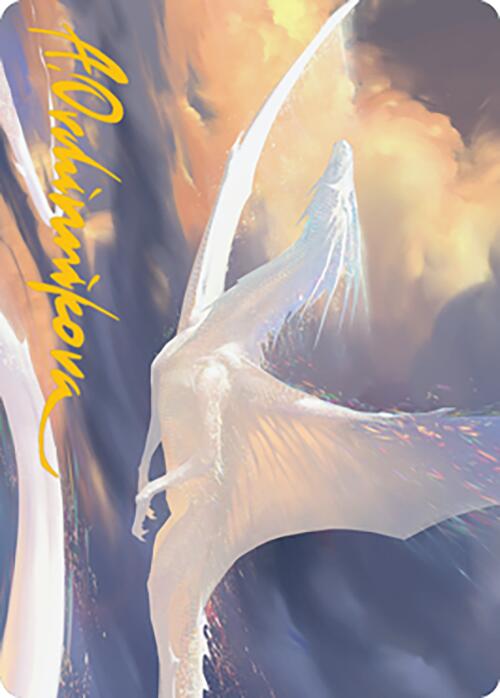 Timeless Dragon Art Card (Gold-Stamped Signature) [Modern Horizons 2 Art Series] Magic: The Gathering