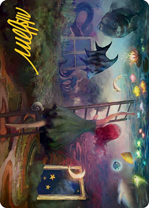 Lucid Dreams Art Card (Gold-Stamped Signature) [Modern Horizons 2 Art Series] Magic: The Gathering