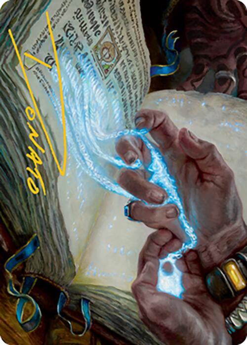 Mystic Redaction Art Card (Gold-Stamped Signature) [Modern Horizons 2 Art Series] Magic: The Gathering
