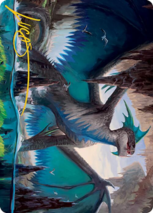 Murktide Regent Art Card (Gold-Stamped Signature) [Modern Horizons 2 Art Series] Magic: The Gathering