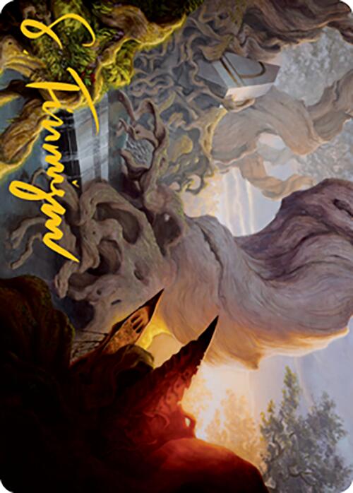 Yavimaya, Cradle of Growth Art Card (Gold-Stamped Signature) [Modern Horizons 2 Art Series] Magic: The Gathering