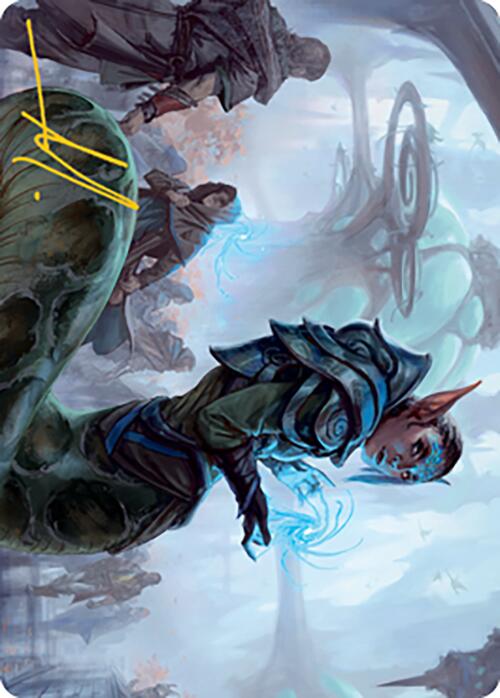 Lonis, Cryptozoologist Art Card (Gold-Stamped Signature) [Modern Horizons 2 Art Series] Magic: The Gathering