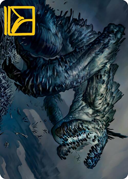 Necrogoyf Art Card (Gold-Stamped Signature) [Modern Horizons 2 Art Series] Magic: The Gathering