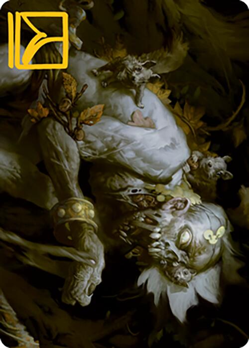 Nested Shambler Art Card (Gold-Stamped Signature) [Modern Horizons 2 Art Series] Magic: The Gathering