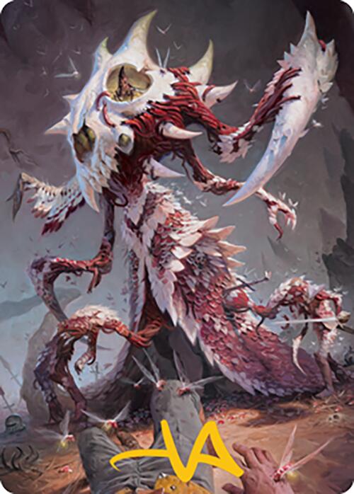 Grist, the Hunger Tide Art Card (56) (Gold-Stamped Signature) [Modern Horizons 2 Art Series] Magic: The Gathering