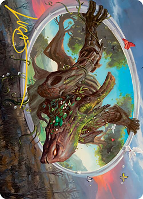 Gaea's Will Art Card (Gold-Stamped Signature) [Modern Horizons 2 Art Series] Magic: The Gathering