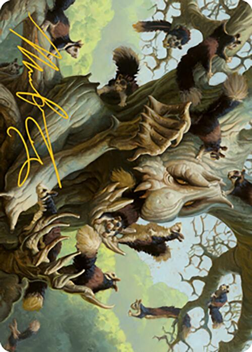 Scurry Oak Art Card (Gold-Stamped Signature) [Modern Horizons 2 Art Series] Magic: The Gathering