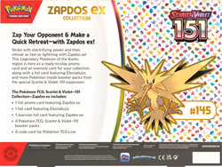 Scarlet & Violet: 151 - Zapdos ex Box Pokémon