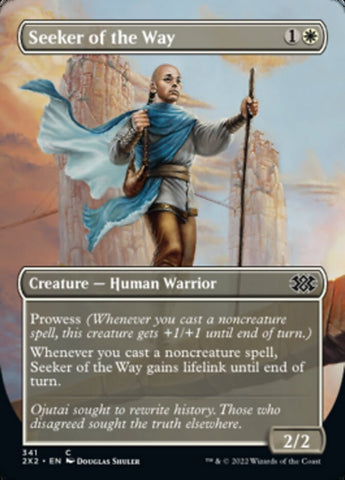 Seeker of the Way (Borderless Alternate Art) [Double Masters 2022] Magic: The Gathering