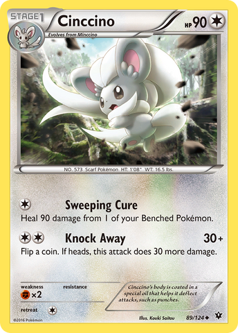 Cinccino (89/124) [XY: Fates Collide] Pokémon