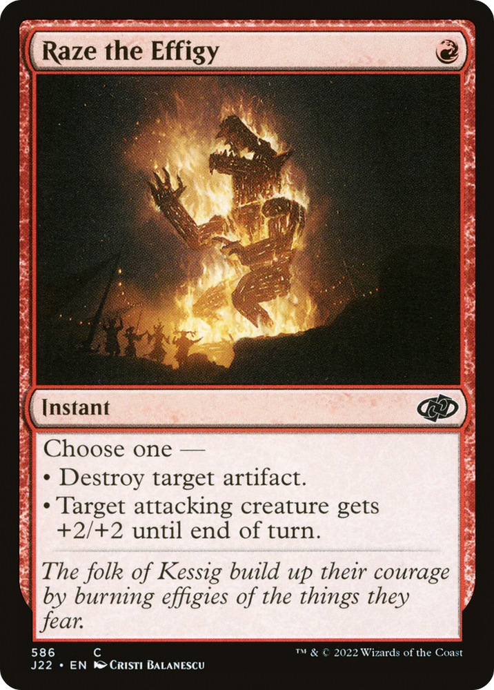 Raze the Effigy [Jumpstart 2022] Magic: The Gathering