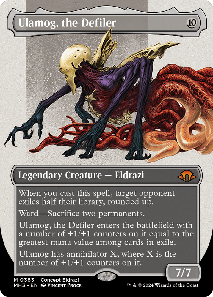 Ulamog, the Defiler (Borderless) (Serialized) [Modern Horizons 3] Magic: The Gathering