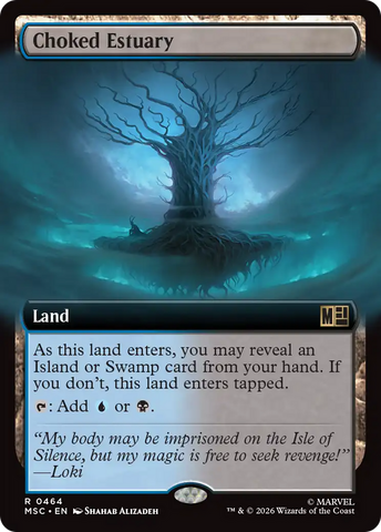 Choked Estuary (Extended Art) [Marvel Super Heroes Commander] Magic: The Gathering