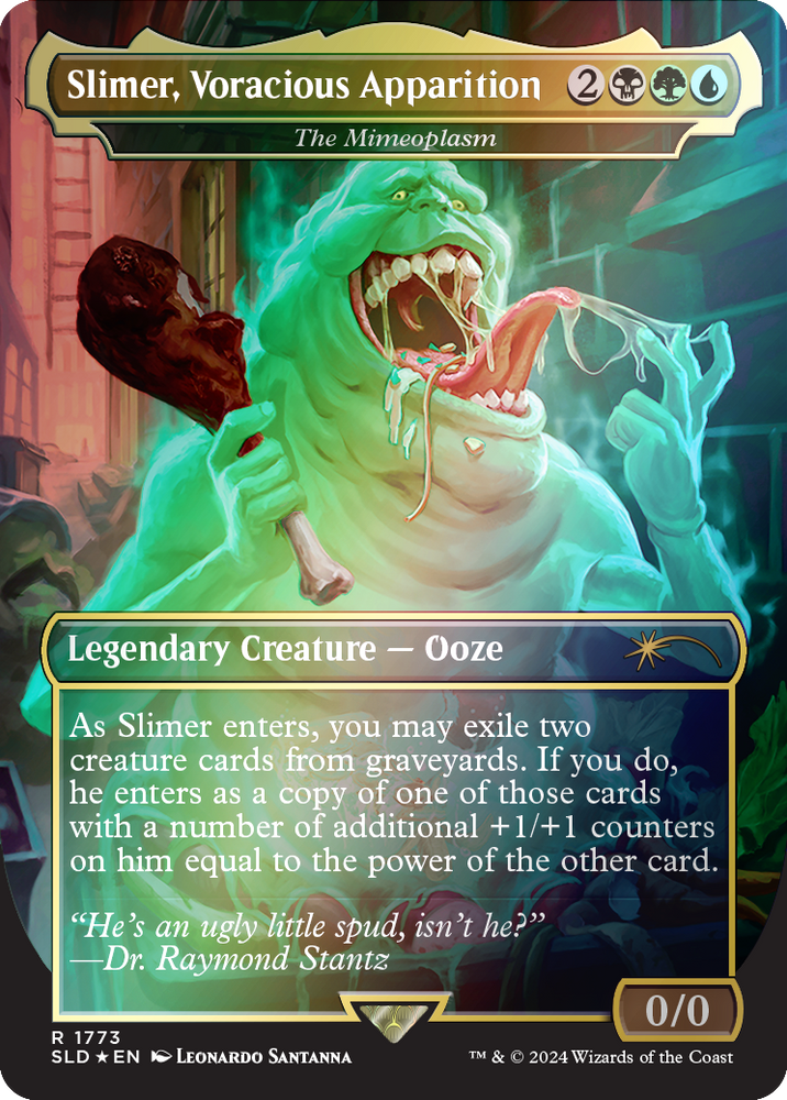 Slimer, Voracious Apparition - The Mimeoplasm (Rainbow Foil) [Secret Lair Drop Series] Magic: The Gathering
