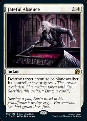 Fateful Absence [Innistrad: Midnight Hunt] Magic: The Gathering