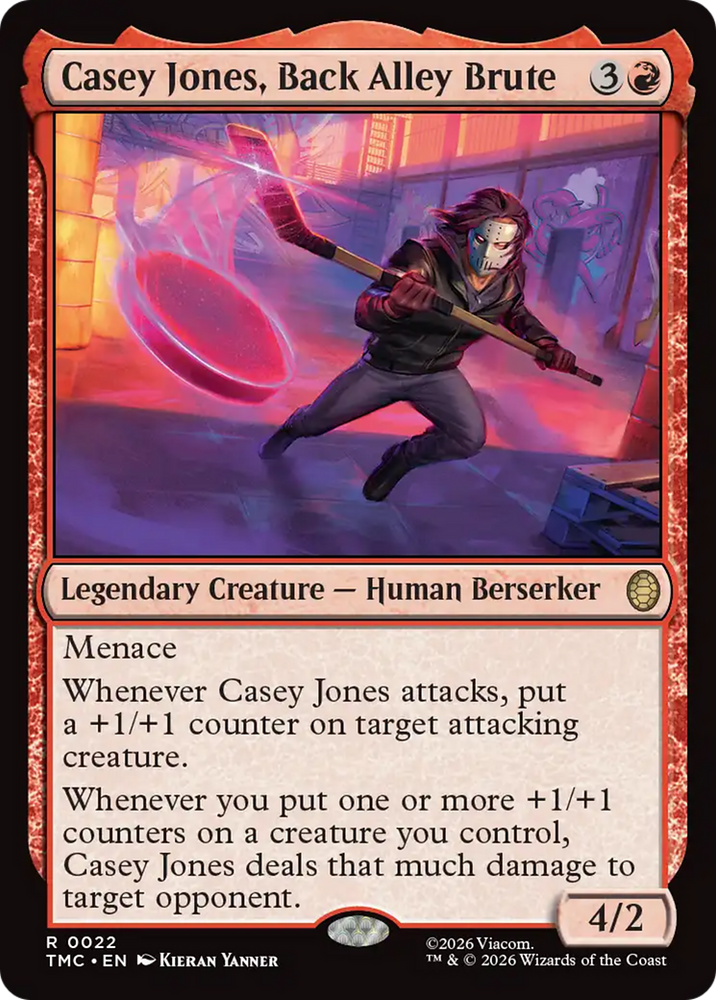 Casey Jones, Back Alley Brute [Teenage Mutant Ninja Turtles Commander] Magic: The Gathering