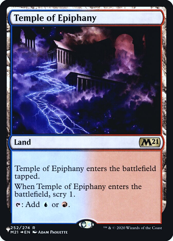 Temple of Epiphany [Secret Lair: Heads I Win, Tails You Lose] Magic: The Gathering