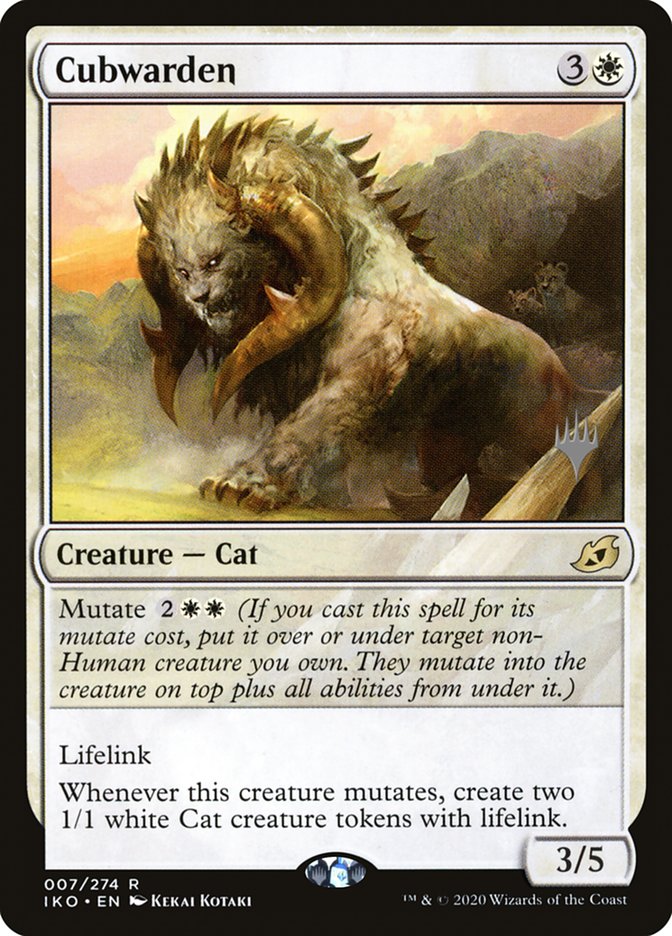 Cubwarden (Promo Pack) [Ikoria: Lair of Behemoths Promos] Magic: The Gathering
