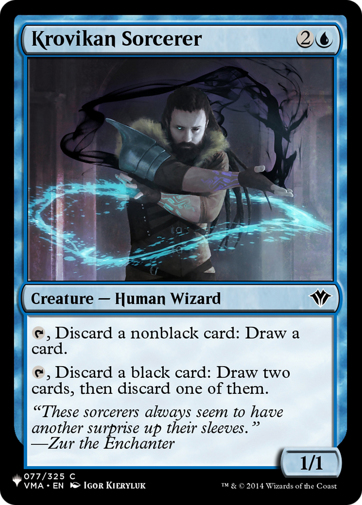 Krovikan Sorcerer [The List] Magic: The Gathering
