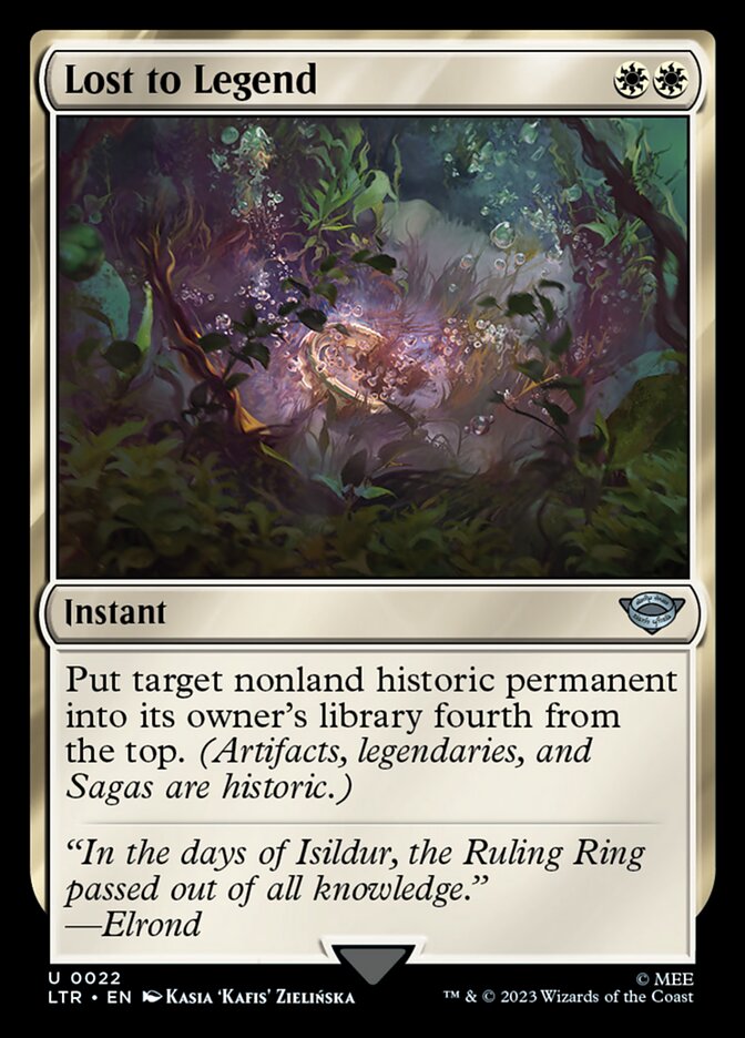 Lost to Legend [The Lord of the Rings: Tales of Middle-Earth] Magic: The Gathering