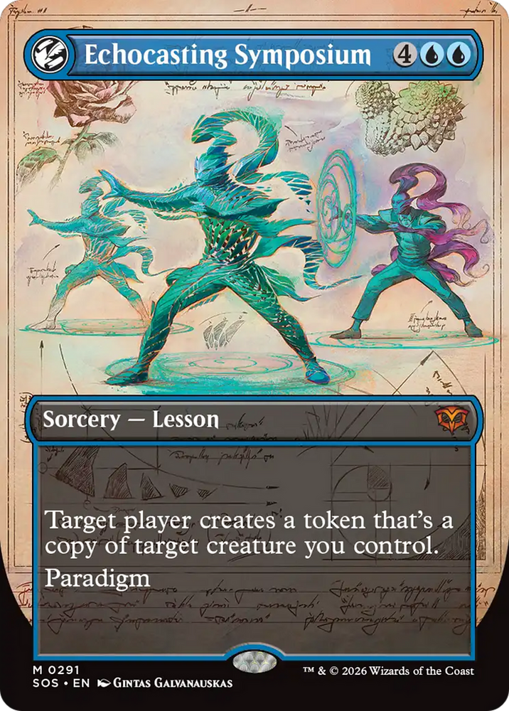 Echocasting Symposium (Borderless) [Secrets of Strixhaven] Magic: The Gathering