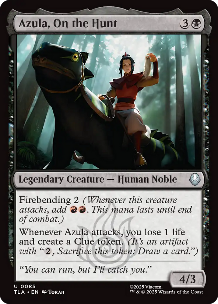 Azula, On the Hunt [Avatar: The Last Airbender] Magic: The Gathering