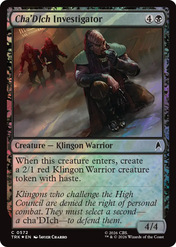 Cha'Dich Investigator (Surge Foil) [Star Trek] Magic: The Gathering