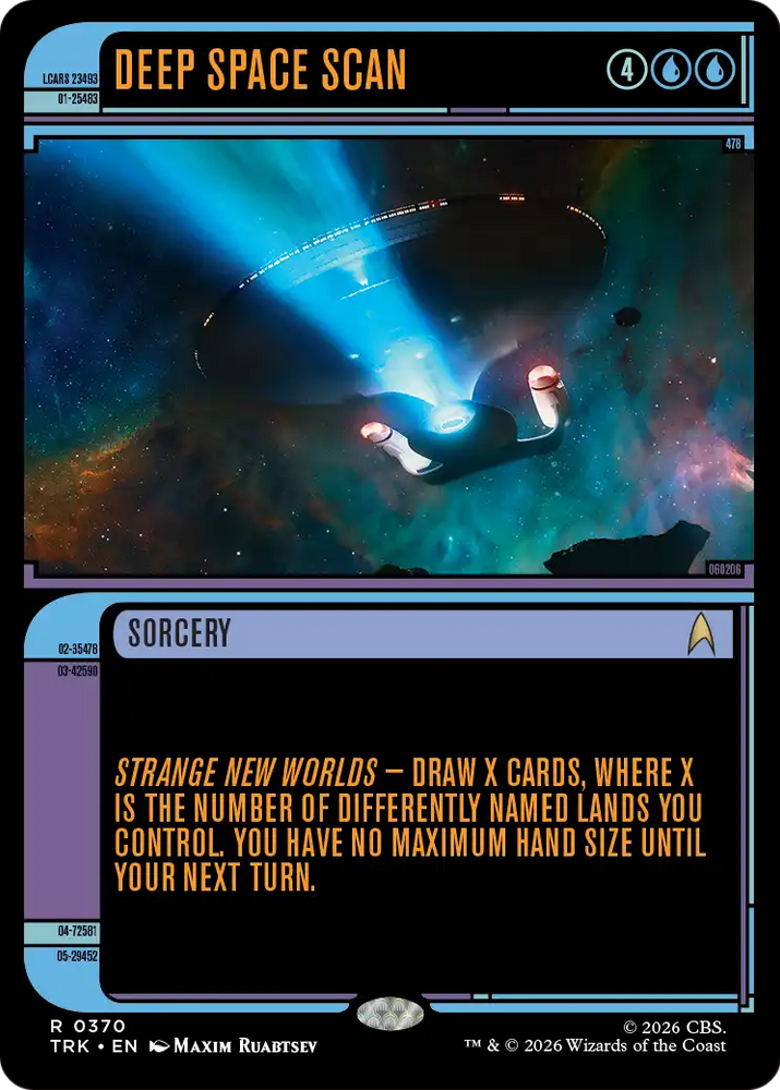 Deep Space Scan (Showcase) [Star Trek] Magic: The Gathering