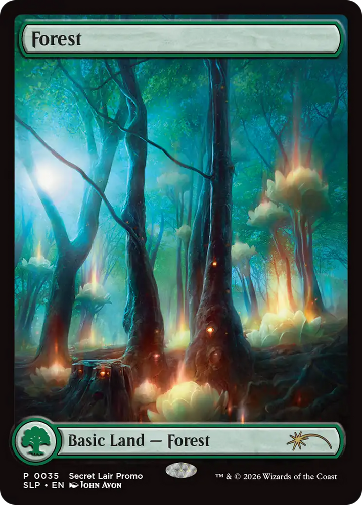 Forest (0035) [Secret Lair Showdown] Magic: The Gathering