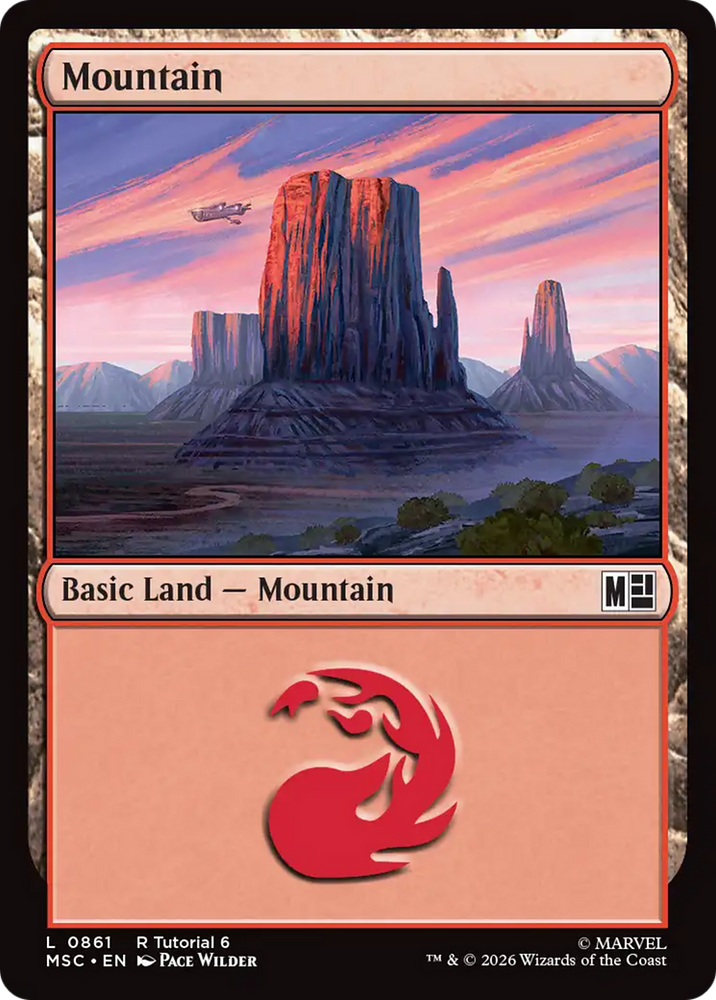 Mountain (0861) [Marvel Super Heroes Commander] Magic: The Gathering