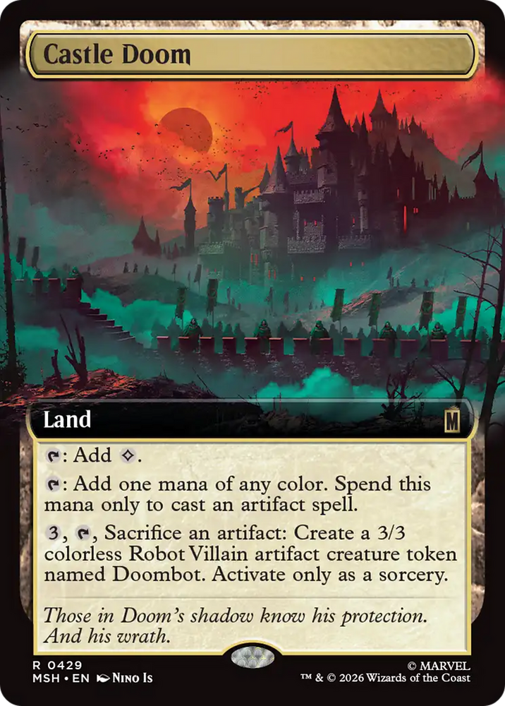 Castle Doom (Extended Art) [Marvel Super Heroes] Magic: The Gathering