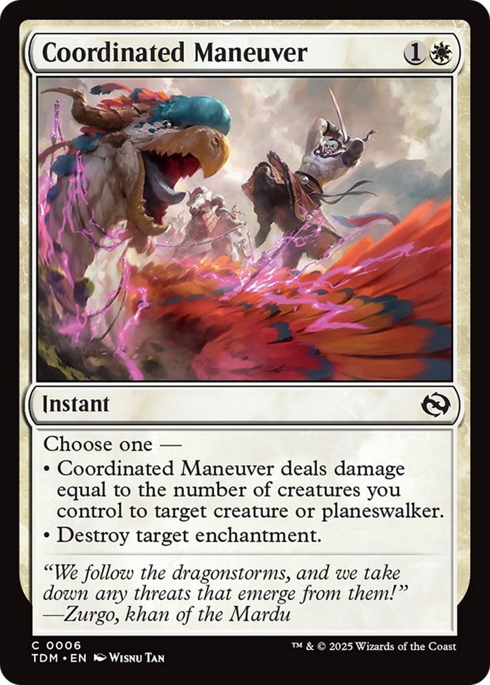 Coordinated Maneuver [Tarkir: Dragonstorm] Magic: The Gathering
