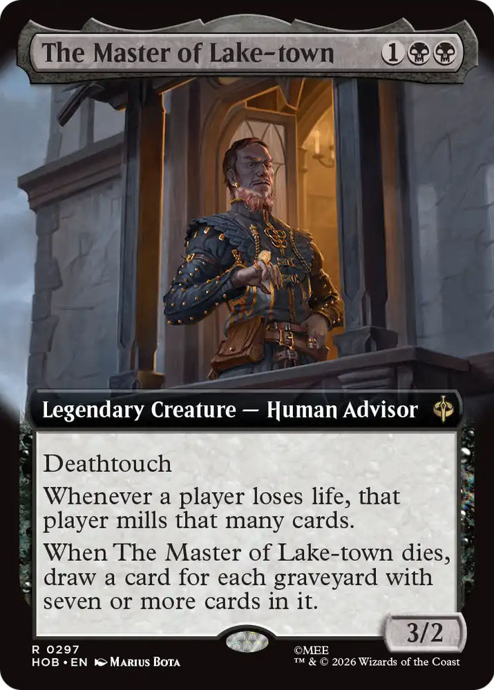 The Master of Lake-town (Extended Art) [The Hobbit] Magic: The Gathering