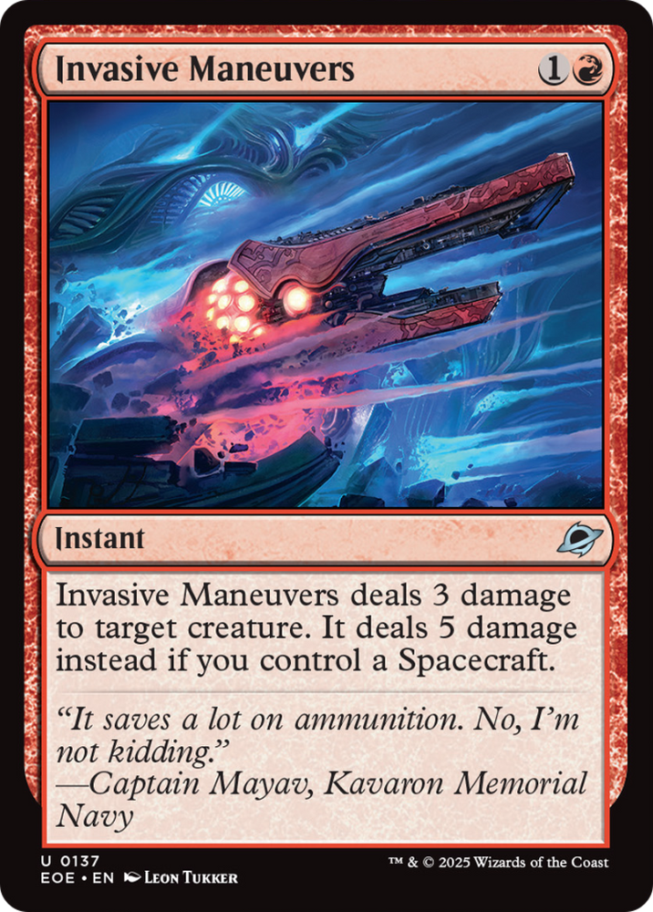 Invasive Maneuvers [Edge of Eternities] Magic: The Gathering