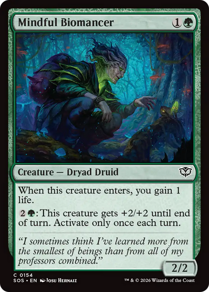 Mindful Biomancer [Secrets of Strixhaven] Magic: The Gathering