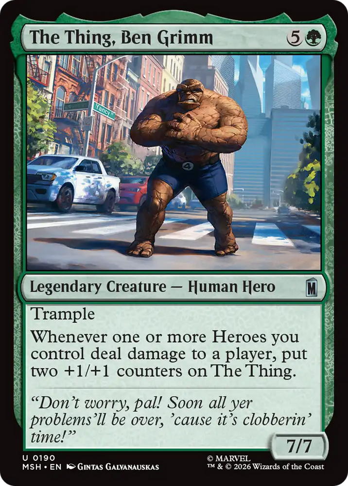 The Thing, Ben Grimm [Marvel Super Heroes] Magic: The Gathering