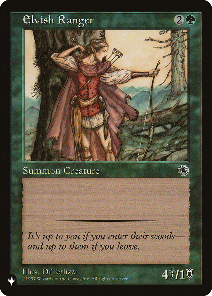 Elvish Ranger [The List] Magic: The Gathering