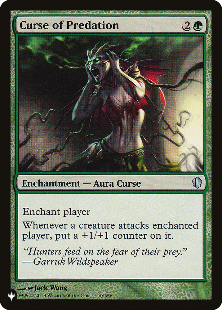 Curse of Predation [The List] Magic: The Gathering